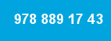978 889 17 43 978 889 17 43